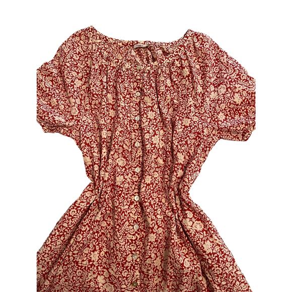 Faherty Carmen Midi Dress size S in Tandoori Floral - Picture 10 of 11